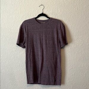 Purple Short Sleeve Tee Classic Crew Neck